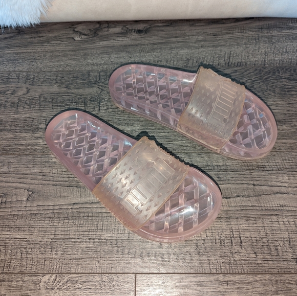 Fenty by Puma pink jelly slides - Picture 3 of 4